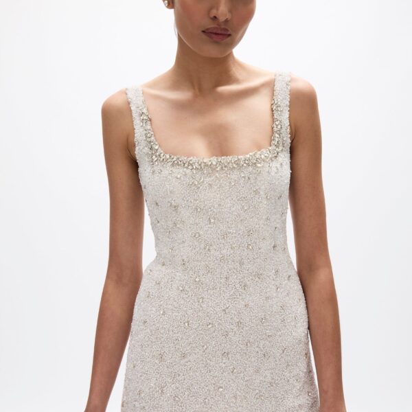 Rachel Gilbert Kaity Mini Dress - Rachel Gilbert Ivory - Australian Luxury Evening Wear at Coveti