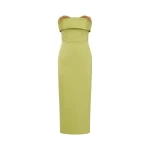 Rachel Gilbert Laira Corset Dress - Rachel Gilbert Green - Australian Luxury Evening Wear at Coveti