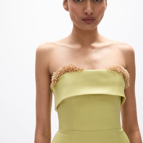 Rachel Gilbert Laira Corset Dress - Rachel Gilbert Green - Australian Luxury Evening Wear at Coveti