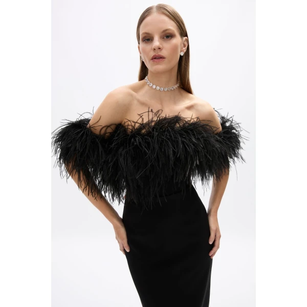 Rachel Gilbert Link Dress - Rachel Gilbert Black - Australian Luxury Evening Wear at Coveti
