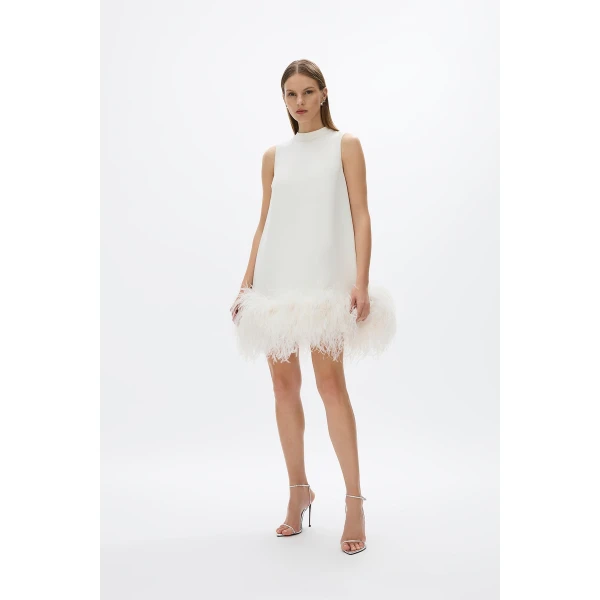 Rachel Gilbert Link Mini Dress - Rachel Gilbert Ivory - Australian Luxury Evening Wear at Coveti