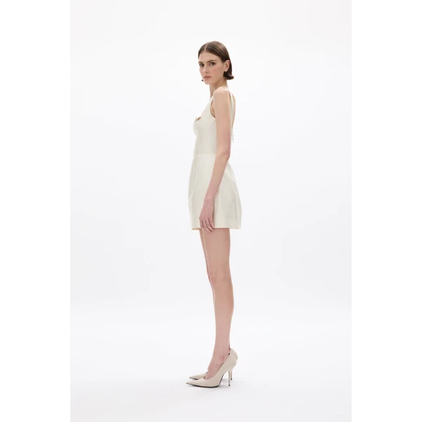 Rachel Gilbert Ludovica Trim Mini Dress, view 4