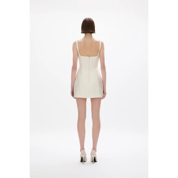 Rachel Gilbert Ludovica Trim Mini Dress, view 5