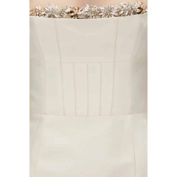 Rachel Gilbert Ludovica Trim Mini Dress, view 6