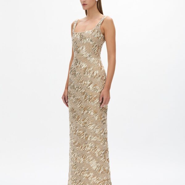 Rachel Gilbert Marcel Gown - Rachel Gilbert Gold - Australian Luxury Evening Wear at Coveti