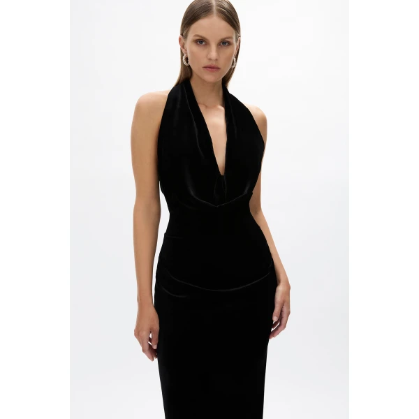 Rachel Gilbert Martin Plunge Gown, view 4