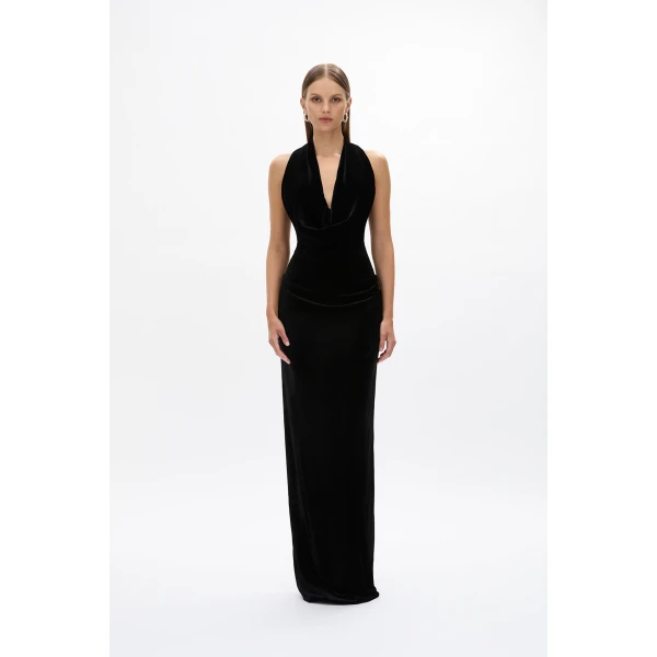 Rachel Gilbert Martin Plunge Gown, view 5