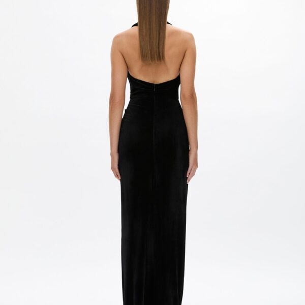 Rachel Gilbert Martin Plunge Gown - Rachel Gilbert Black - Australian Luxury Evening Wear at Coveti