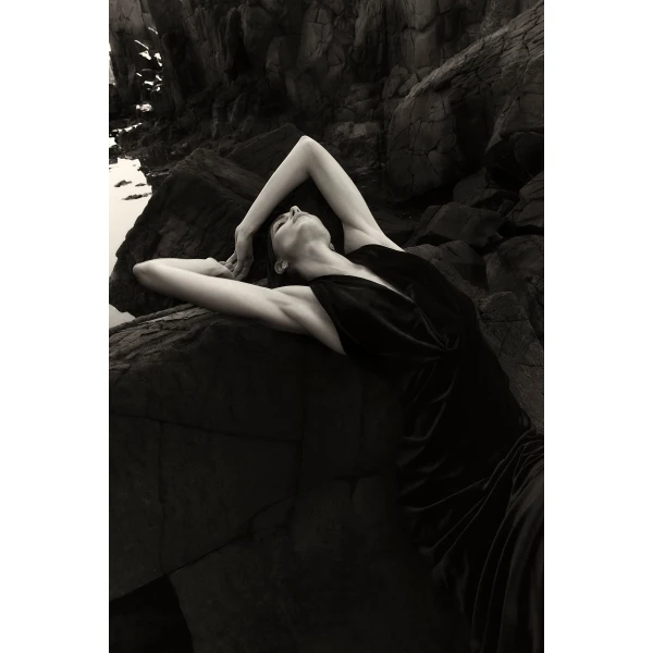 Rachel Gilbert Martin Plunge Gown, view 7
