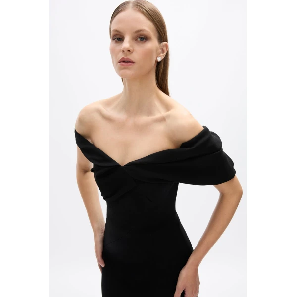 Rachel Gilbert Mattie Dress - Rachel Gilbert Black - Australian Luxury Evening Wear at Coveti