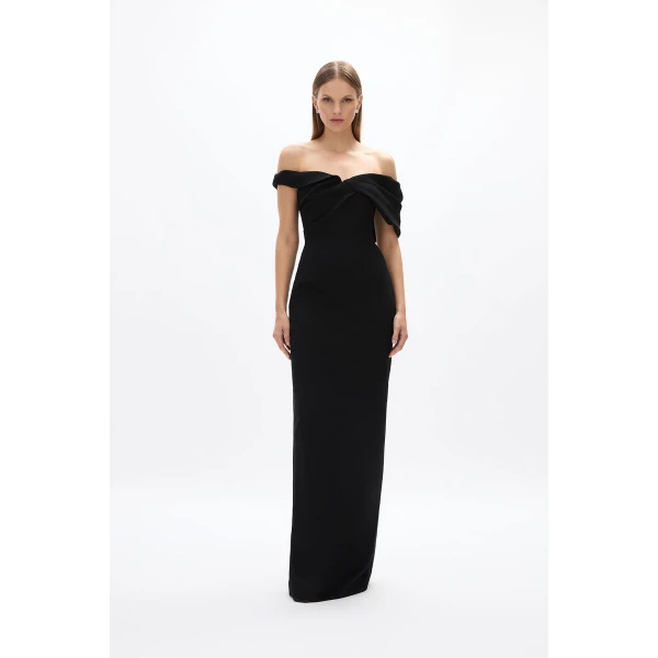 Rachel Gilbert Mattie Gown - Rachel Gilbert Black - Australian Luxury Evening Wear at Coveti