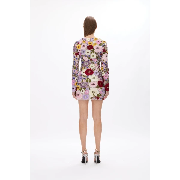 Rachel Gilbert Nya Mini Dress - Rachel Gilbert Multicolour - Australian Luxury Evening Wear at Coveti