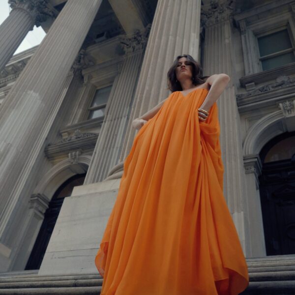 Rachel Gilbert Pamina Gown - Rachel Gilbert Orange - Australian Luxury Evening Wear at Coveti