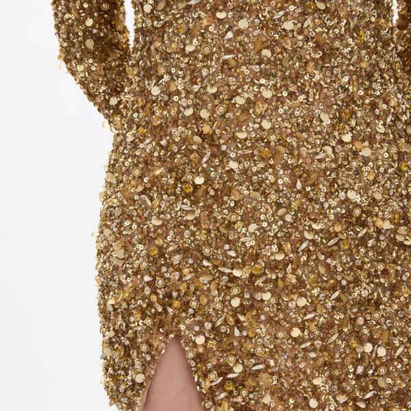 Rachel Gilbert Phillipe Mini Dress - Rachel Gilbert Gold - Australian Luxury Evening Wear at Coveti