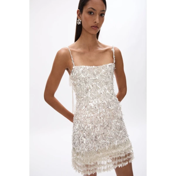 Rachel Gilbert Posie Mini Dress - Rachel Gilbert Ivory - Australian Luxury Evening Wear at Coveti