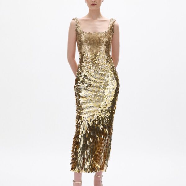 Rachel Gilbert Remy Dress - Rachel Gilbert Gold - Australian Luxury Evening Wear at Coveti