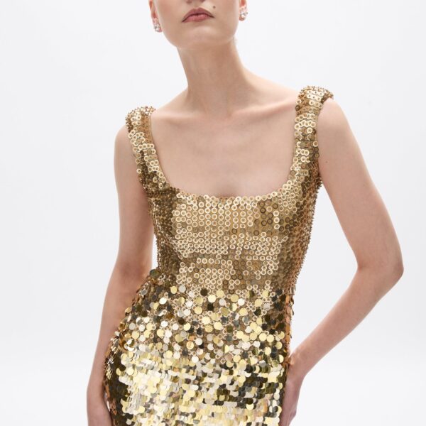 Rachel Gilbert Remy Dress - Rachel Gilbert Gold - Australian Luxury Evening Wear at Coveti