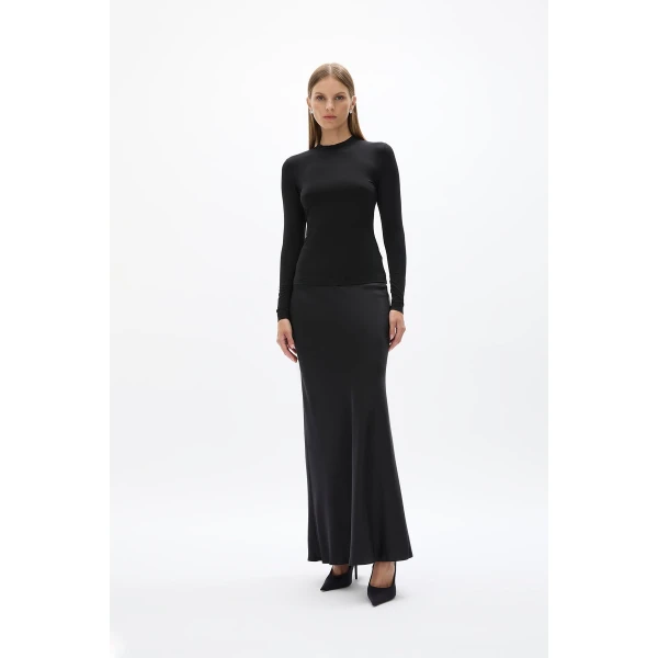 Rachel Gilbert Rick Long Sleeve Top - Rachel Gilbert Black - Australian Luxury Evening Wear at Coveti