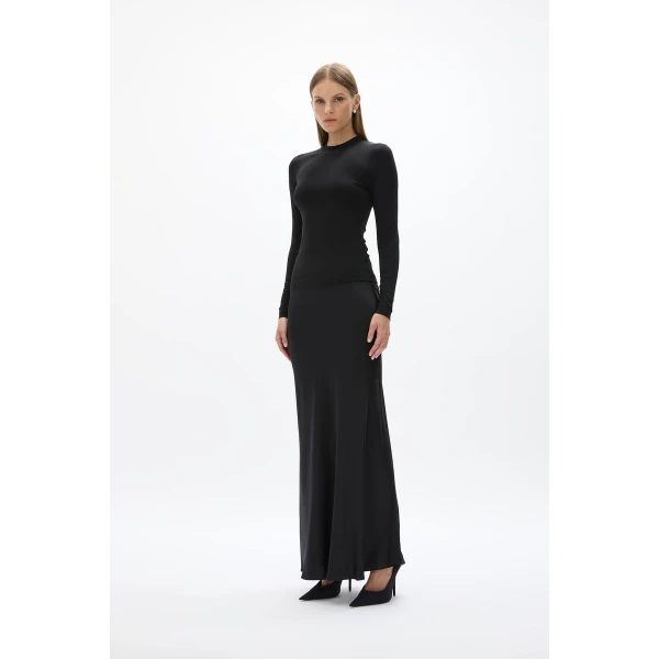 Rachel Gilbert Rick Long Sleeve Top - Rachel Gilbert Black - Australian Luxury Evening Wear at Coveti