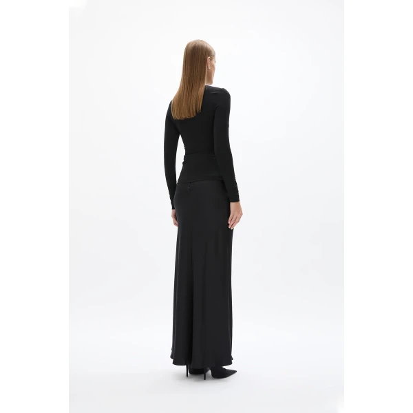 Rachel Gilbert Rick Long Sleeve Top - Rachel Gilbert Black - Australian Luxury Evening Wear at Coveti