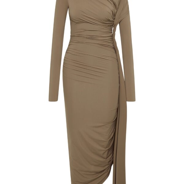 Rachel Gilbert Rico Dress - Rachel Gilbert Brown - Australian Luxury Evening Wear at Coveti