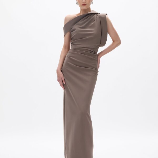 Rachel Gilbert Rowana Gown - Rachel Gilbert Brown - Australian Luxury Evening Wear at Coveti