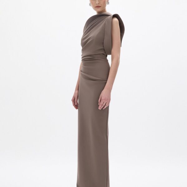 Rachel Gilbert Rowana Gown - Rachel Gilbert Brown - Australian Luxury Evening Wear at Coveti