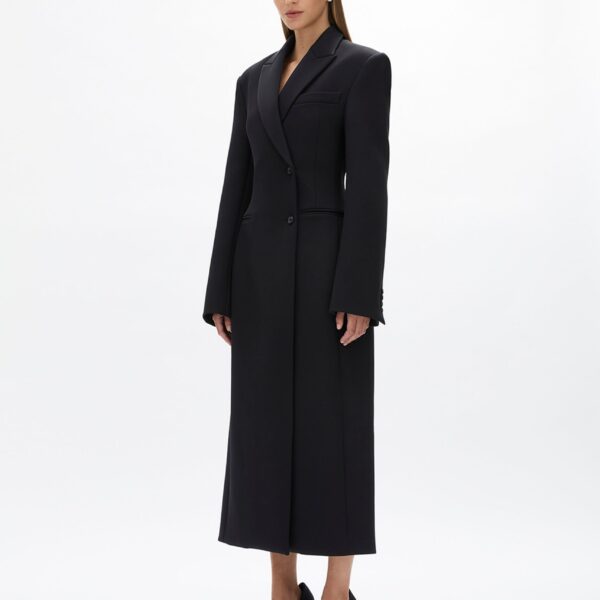 Rachel Gilbert Sergio Coat - Rachel Gilbert Black - Australian Luxury Evening Wear at Coveti