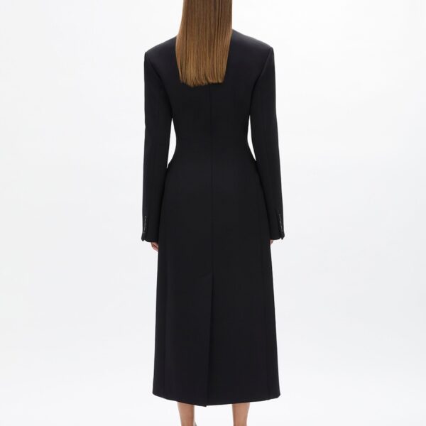 Rachel Gilbert Sergio Coat - Rachel Gilbert Black - Australian Luxury Evening Wear at Coveti