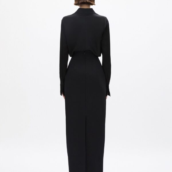 Rachel Gilbert Sergio Column Skirt - Rachel Gilbert Black - Australian Luxury Evening Wear at Coveti