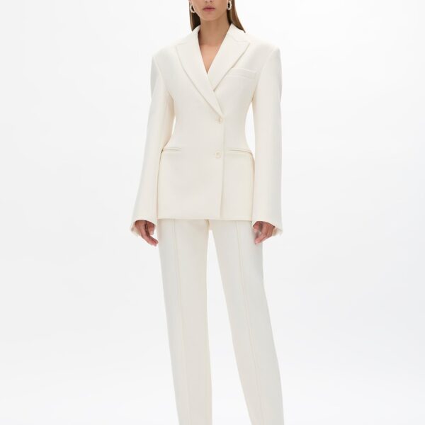 Rachel Gilbert Sergio Pant - Rachel Gilbert Ivory - Australian Luxury Evening Wear at Coveti