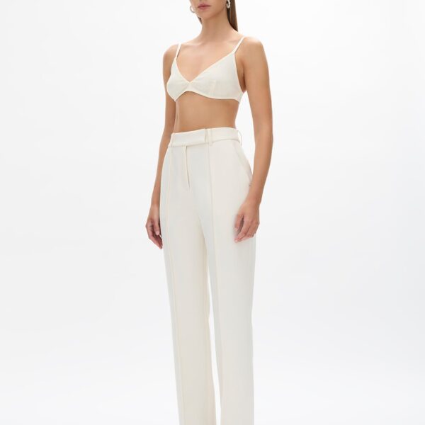 Rachel Gilbert Sergio Pant - Rachel Gilbert Ivory - Australian Luxury Evening Wear at Coveti