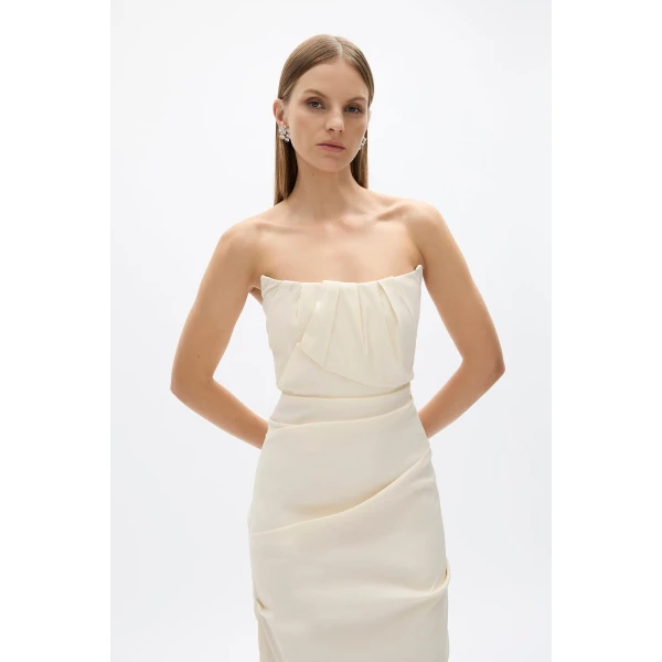 Rachel Gilbert Sienna Strapless Gown - Rachel Gilbert Ivory - Australian Luxury Evening Wear at Coveti