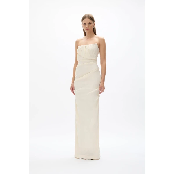 Rachel Gilbert Sienna Strapless Gown - Rachel Gilbert Ivory - Australian Luxury Evening Wear at Coveti