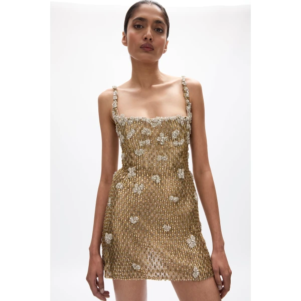 Rachel Gilbert Solana Mini Dress, view 4