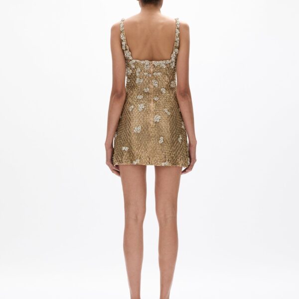 Rachel Gilbert Solana Mini Dress - Rachel Gilbert Gold - Australian Luxury Evening Wear at Coveti