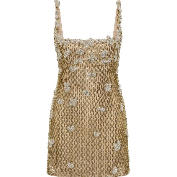 Rachel Gilbert Solana Mini Dress - Rachel Gilbert Gold - Australian Luxury Evening Wear at Coveti