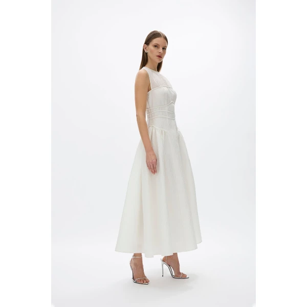 Rachel Gilbert Sophia Dress - Rachel Gilbert Ivory - Australian Luxury Evening Wear at Coveti