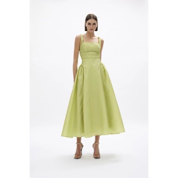 Rachel Gilbert Sophia Strap Dress - Rachel Gilbert Green - Australian Luxury Evening Wear at Coveti