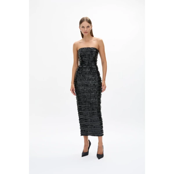 Rachel Gilbert Sylvie Dress - Rachel Gilbert Black - Australian Luxury Evening Wear at Coveti