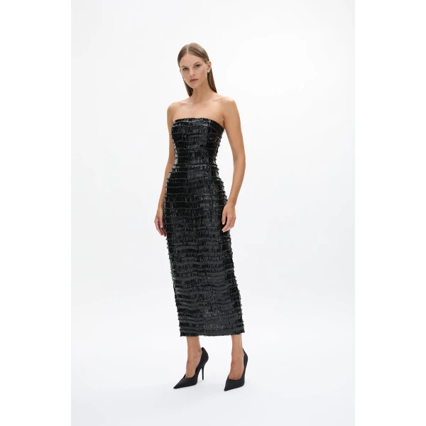 Rachel Gilbert Sylvie Dress - Rachel Gilbert Black - Australian Luxury Evening Wear at Coveti