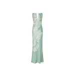 Rebecca Vallance Green Dresses The Lalisa Maxi Dress redefines contemporary elegance in a sage floral print. Designed with a sleek boat neckline