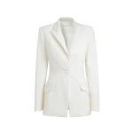 Safiyaa Arlene Ivory jacket - Safiyaa Jackets - Heavy Crepe Cape Gown - Shop at Coveti
