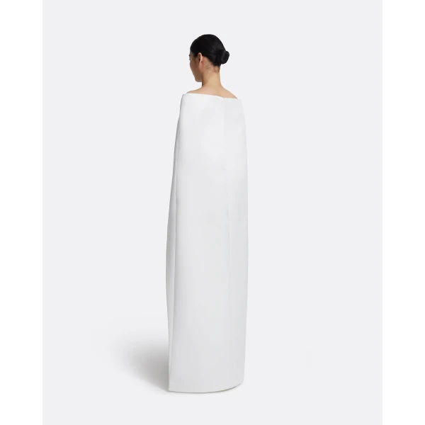 Safiyaa Azrael Long Dress & Maddox Harness in Porcelain, view 3