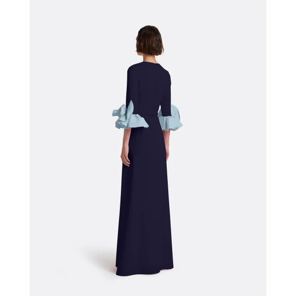 Safiyaa Belen Long Dress in Azurite & Vista, view 3