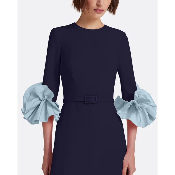 Safiyaa Belen Long Dress in Azurite & Vista, view 4