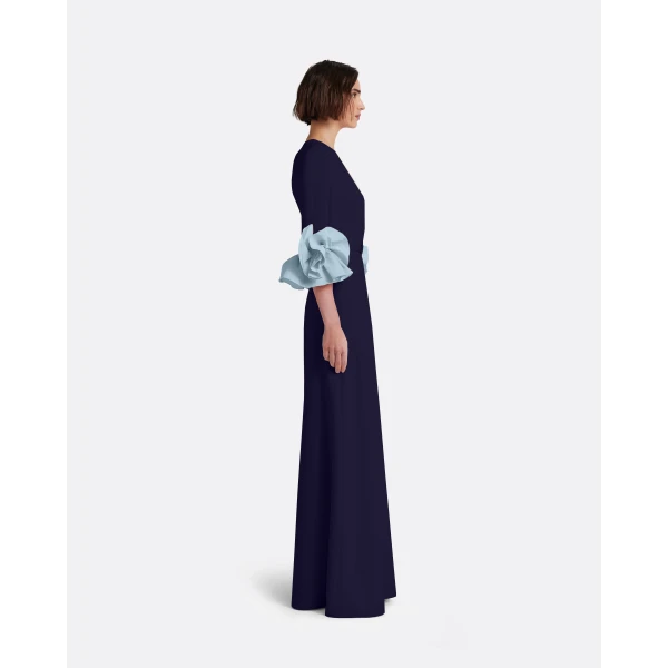 Safiyaa Belen Long Dress in Azurite & Vista, view 5