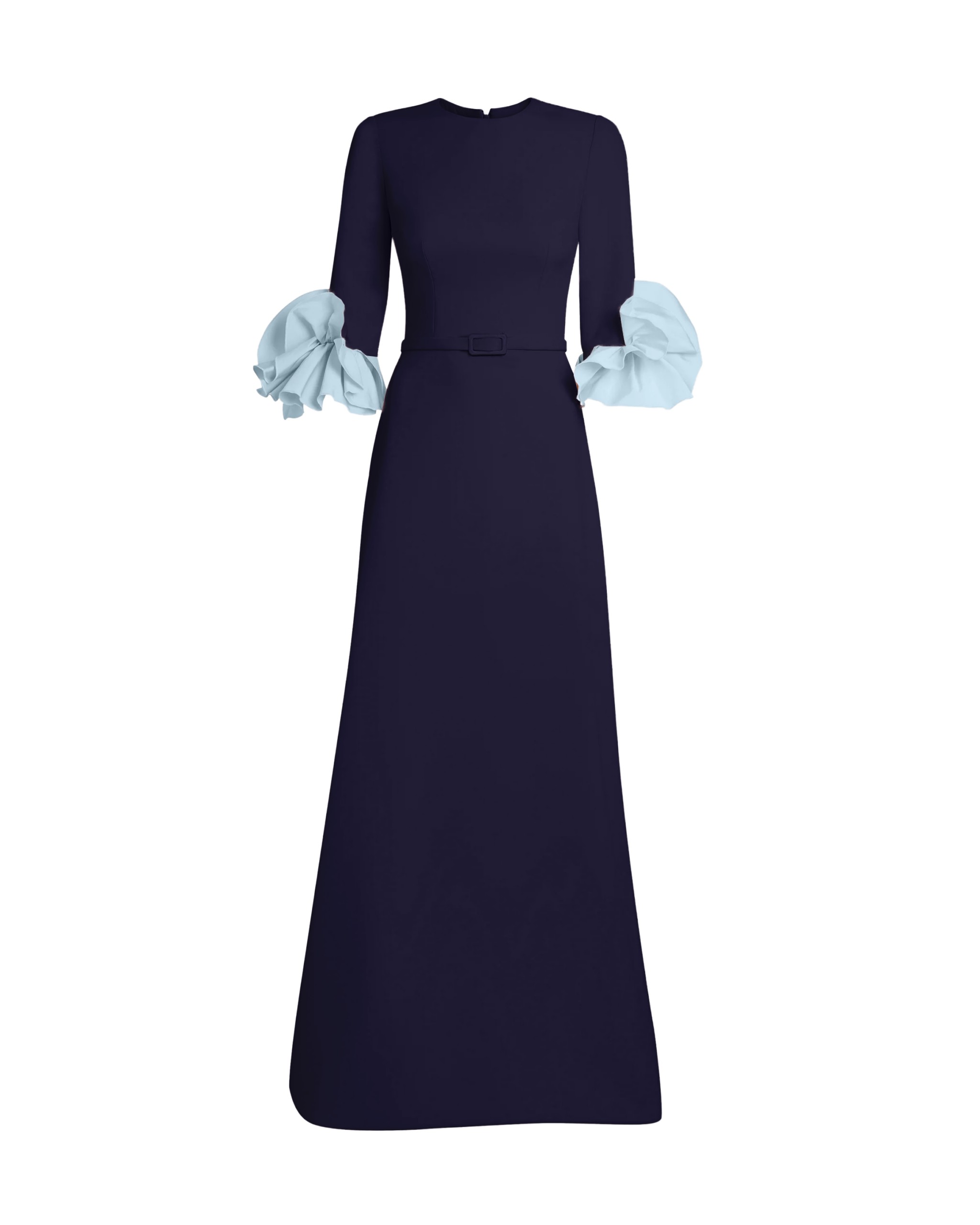 Safiyaa Belen Long Dress in Azurite & Vista