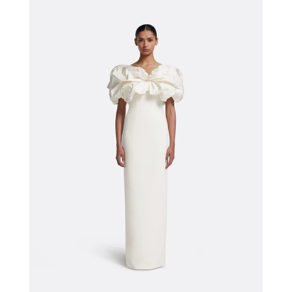 Safiyaa Billie Long Dresses In Ivory Dress, view 2