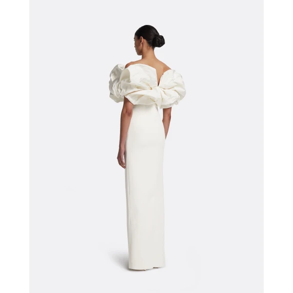 Safiyaa Billie Long Dresses In Ivory Dress, view 3